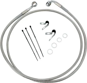 Kit de latiguillo de freno de acero inoxidable de longitud extendida - 10"