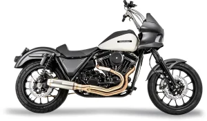 Sistema de escape 2-en-1 con silenciador Super Bike - 4"