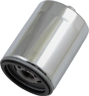 Filtro de aceite Spin-On - cromado CON TUERCA M8