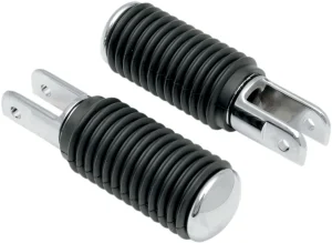 Estriberas cromadas con fundas de goma - 5/8"