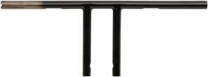 T-Bar de 1" - Manillar 8" perforado negro TBW
