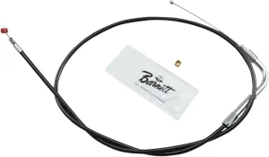 Cable de acelerador/ralentí de vinilo negro - ralentí tradicional longitud estándar
