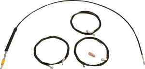Kit de cable de manillar/línea de freno de vinilo negro estándar - 12"-14"