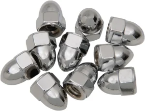 Sets de tuercas ciegas - acanalada 1/4-28 Cromo <span style="color: red;font-size: 0,5em">- ALMACEN USA-</span>