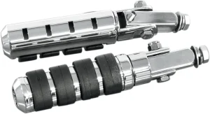Estriberas Highway antivibraciones plegables - Estribo cromo