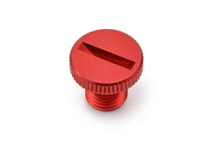 Tornillo-tapón para retrovisor - Perno tapón de espejo rojo derecho