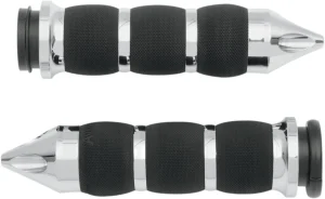 Puños con almohadilla de aire Spike - Puños Air Cushion throttle-by-wire cromo