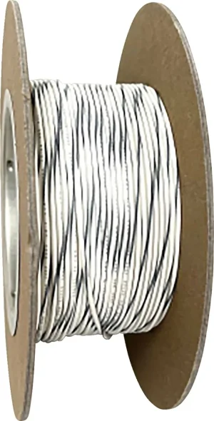 Bobina de Cable de Color OEM - 20-GAUGE primario 100' blanco con raya gris <span style="color: red;font-size: 0,5em">- ALMACEN USA-</span>