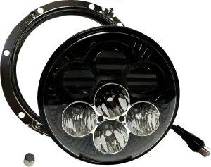 Foco delantero LED Shark Demon™ 7” con retroiluminación - 7"