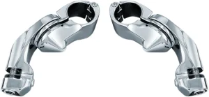 Reposapiés Cruise para uso con carenados inferiores - Soportes tour Tech brazo corto Cromo
