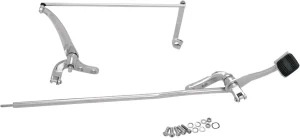 Kit de mandos avanzados para Dyna Glides - reposapiés adelantados Cromo