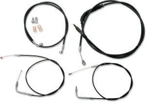 Kit de cable de manillar/línea de freno de vinilo negro estándar - 17"