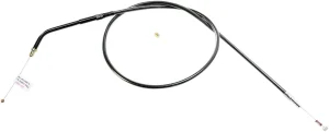 Cable de acelerador/marcha en vacío trenzado Black Pearl™ - ralentí Chrome