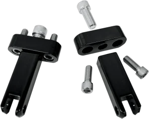 Kits de soporte de estriberas para pasajero - reposapiés Negro