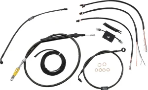 Kit Completo de Cables/Línea de Freno de Manillar Midnight Trenzado - cables CM D AB 16"SFT18