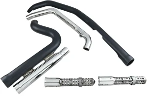 Sistema de escape Speedster 909 - corto 2-INTO-2 negro