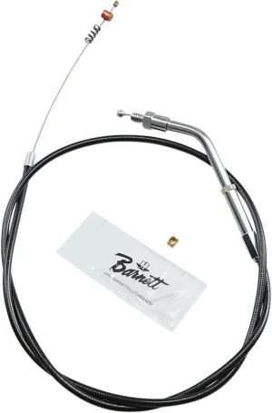 Cable de acelerador/ralentí de vinilo negro - ralentí tradicional longitud estándar