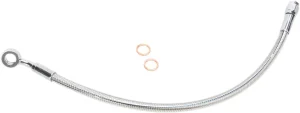 Kit de latiguillo de freno delantero superior trenzado Designer Series de longitud alternativa sin ABS