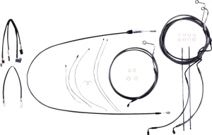 Kit de instalación de manillar Black Pearl™ Designer - cables de control