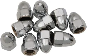 Sets de tuercas ciegas - acanalada 3/8-24 Cromo