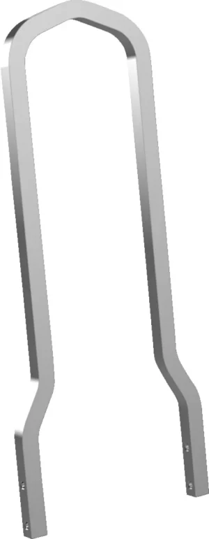 Sissy bar cuadrada - Reposabultos alto cuadrado cromo