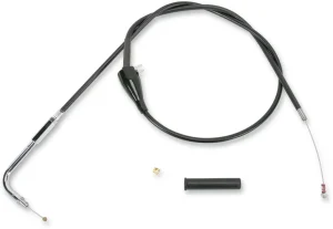 Cable de acelerador/ralentí de vinilo negro - crucero de acero inoxidable 41.5"