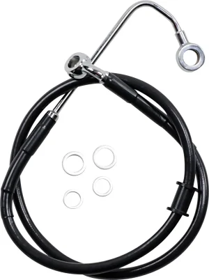 Kit de latiguillos de freno de acero inoxidable - Línea 15-17SFTL negra