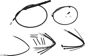 Kit de cables de manillar y latiguillo de freno para manillares Burly Ape - 14"