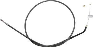 Cable de acelerador/marcha en vacío trenzado KARBONFIBR - ralentí en fibra de carbono