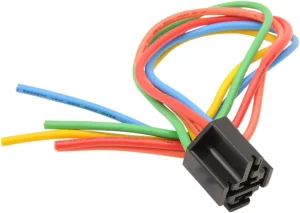 Conjunto de soporte de relés - Zócalo de relé 5-WIRE/ con cable de colores