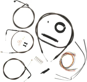 Kit Completo de Cables/Línea de Freno de Manillar Midnight Trenzado - 15"-17" <span style="color: red;font-size: 0,5em">- ALMACEN USA-</span>