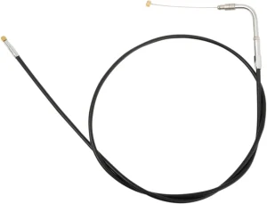 Cable de acelerador/ralentí en vinilo negro - acelerador lado apertura 48"