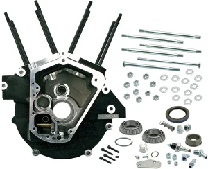 Super Stock® alternator-style engine case - 3 1/2" diameter black