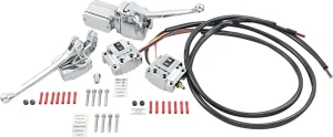 Kit de controles de manillar - mandos interruptores Cromo <span style="color: red;font-size: 0,5em">- ALMACEN USA-</span>