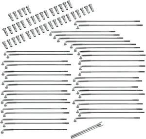 Juego de radios para llanta de acero repujado y aluminio Excel - 6,5" / 16"