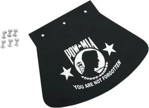 Faldón de guardabarros grande - MUD POW-MIA goma blanco <span style="color: red;font-size: 0,5em">- ALMACEN USA-</span>