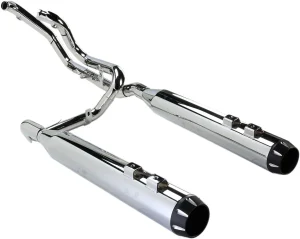 True-Dual Down Under System - Sistema de escape straight cromo <span style="color: red;font-size: 0,5em">- ALMACEN USA-</span>