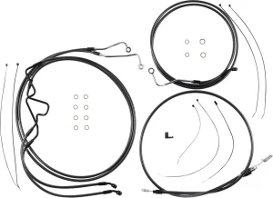 Kit de instalación de manillar Black Pearl™ Designer - cables BP 10"RISE