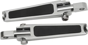 Reposapiés con inserto de goma - Estribos cromados MALE-MOUNT <span style="color: red;font-size: 0,5em">- ALMACEN USA-</span>