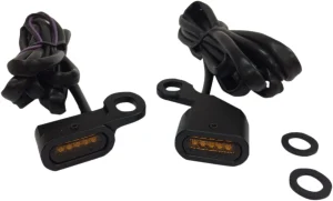Luces LED de posición para intermitentes - manubrio NEGRO/ÁMBAR
