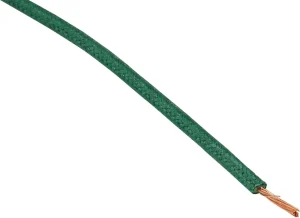 Cable de conexión con trenzado textil - 16-GAUGE tela 25' verde <span style="color: red;font-size: 0,5em">- ALMACEN USA-</span>