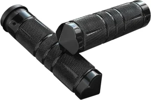 Puños Diamond Custom moleteados - negros para TBW