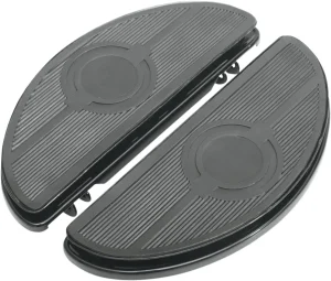 Plataformas Vintage estilo medialuna - Estribos HALF-MOON con insertos antivibración negro