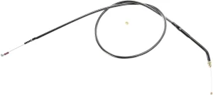 Cable de acelerador/marcha en vacío trenzado Black Pearl™ - ralentí Chrome