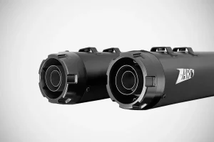 Silenciador Slip-Ons Flat de 4,33 pulgadas para HD-TOURING E3 - plano negro