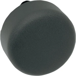 Tapa de bocina - redonda arrugada negro