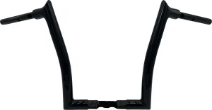 Manillar EZ Install de 1-1/2" con extremo puntiagudo - pintado superior negro 1.50" 14" FLTRX,SE