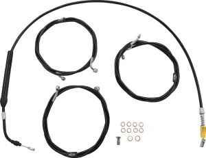 Kit de cable de manillar/línea de freno de vinilo negro estándar - cables B AB 12-14 FL21