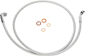 Línea de freno delantero de disco simple trenzada E-Z Align