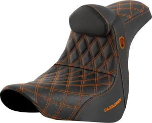 Asiento Pro Series SDC Performance - GRIPPER con respaldo costura naranja